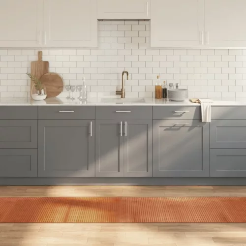  négyszögletű barna bambusz szőnyeg 60 x 1000 cm