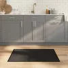  négyszögletű fekete bambusz szőnyeg 70 x 100 cm