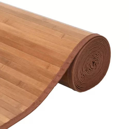  négyszögletű természetes bambusz szőnyeg 70 x 100 cm