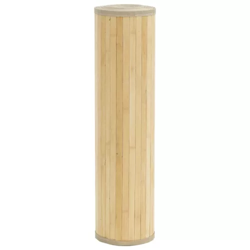  négyszögletű világos természetes bambusz szőnyeg 70 x 100 cm