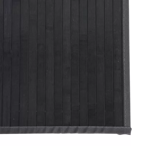  négyszögletű szürke bambusz szőnyeg 70 x 100 cm