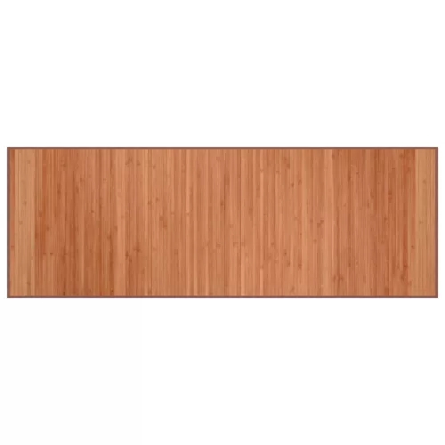  négyszögletű barna bambusz szőnyeg 70 x 200 cm