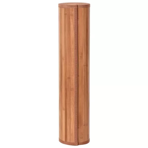  négyszögletű barna bambusz szőnyeg 70 x 200 cm