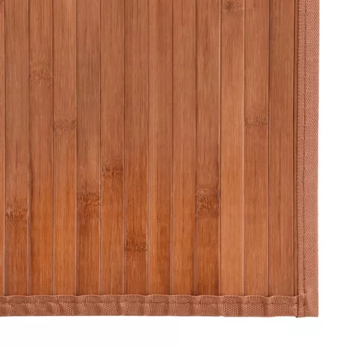  négyszögletű barna bambusz szőnyeg 70 x 200 cm