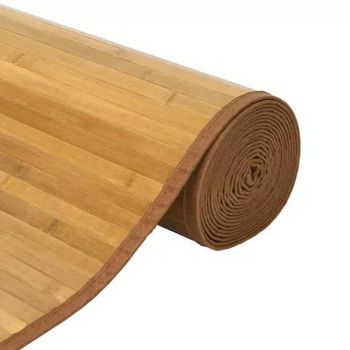  négyszögletű természetes bambusz szőnyeg 70 x 400 cm