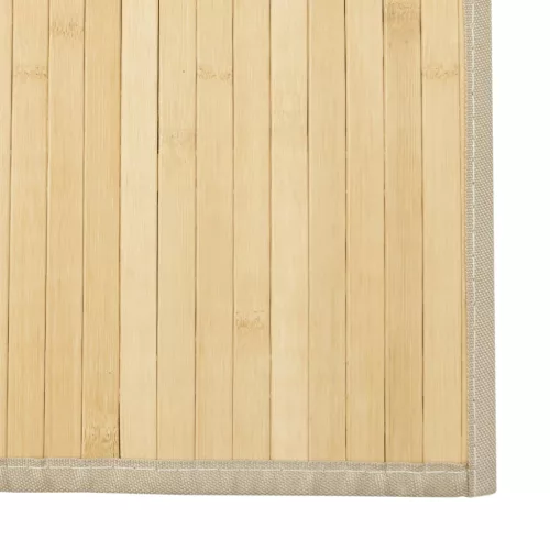  négyszögletű világos természetes bambusz szőnyeg 70 x 400 cm
