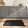  négyszögletű fekete bambusz szőnyeg 80 x 100 cm