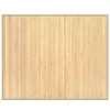  négyszögletű világos természetes bambusz szőnyeg 80 x 100 cm
