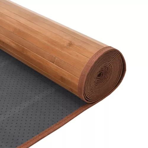  négyszögletű természetes bambusz szőnyeg 80 x 300 cm