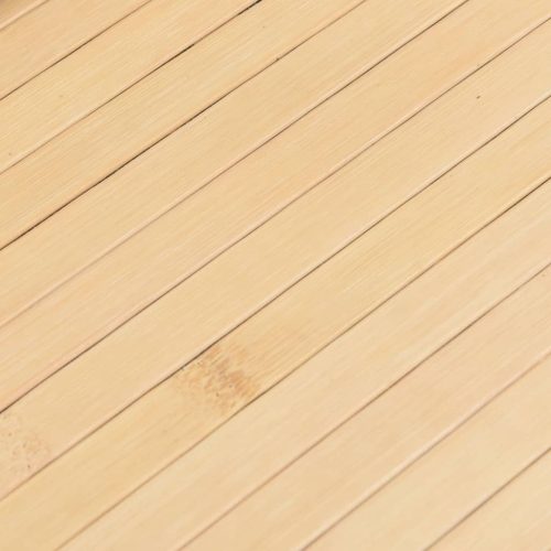  négyszögletű világos természetes bambusz szőnyeg 80 x 300 cm