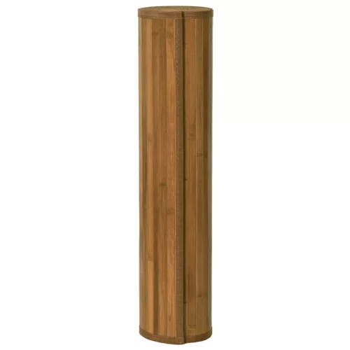  négyszögletű barna bambusz szőnyeg 80 x 400 cm