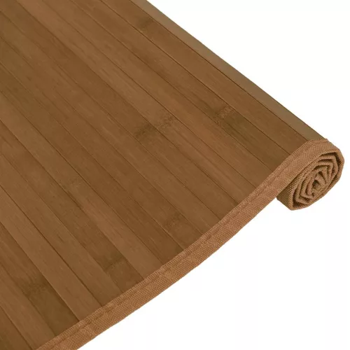  négyszögletű barna bambusz szőnyeg 80 x 400 cm
