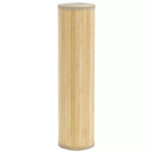  négyszögletű világos természetes bambusz szőnyeg 80x 400 cm