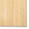  négyszögletű világos természetes bambusz szőnyeg 80x 400 cm