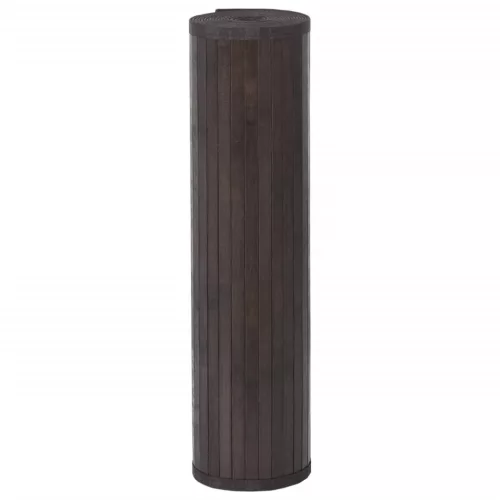  négyszögletű sötétbarna bambusz szőnyeg 80 x 500 cm