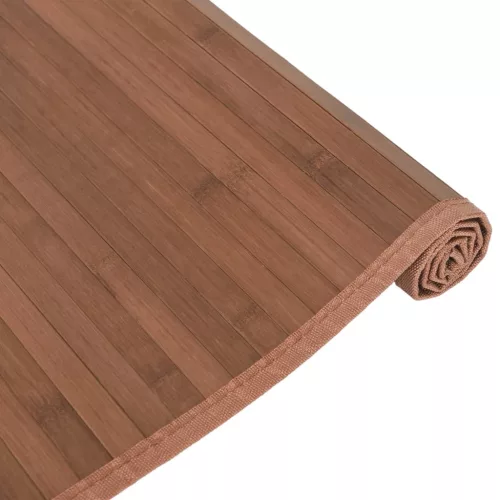  négyszögletű barna bambusz szőnyeg 80 x 1000 cm