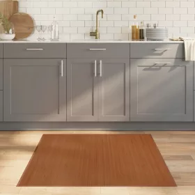  barna bambusz négyzet alakú szőnyeg 100 x 100 cm