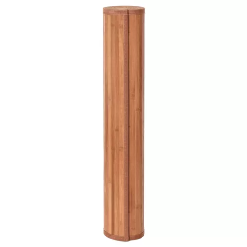  barna bambusz négyzet alakú szőnyeg 100 x 100 cm