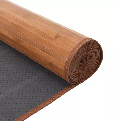  négyszögletű természetes bambusz szőnyeg 100 x 200 cm