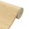  négyszögletű világos természetes bambusz szőnyeg 100 x 200 cm