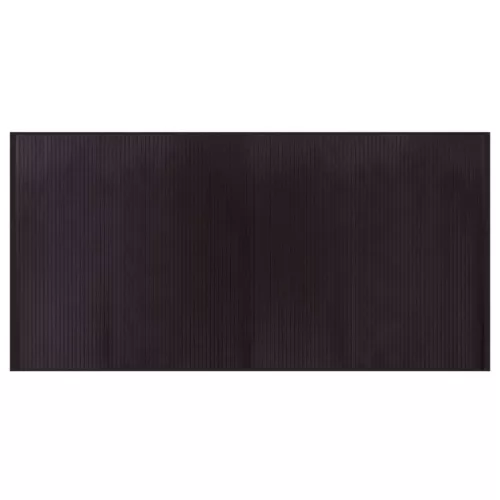  négyszögletű sötétbarna bambusz szőnyeg 100 x 200 cm