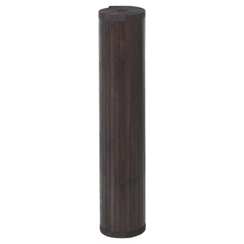  négyszögletű sötétbarna bambusz szőnyeg 100 x 200 cm