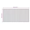  négyszögletű sötétbarna bambusz szőnyeg 100 x 200 cm
