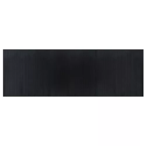  négyszögletű fekete bambusz szőnyeg 100 x 300 cm