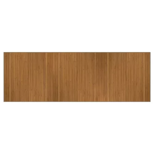  négyszögletű barna bambusz szőnyeg 100 x 300 cm