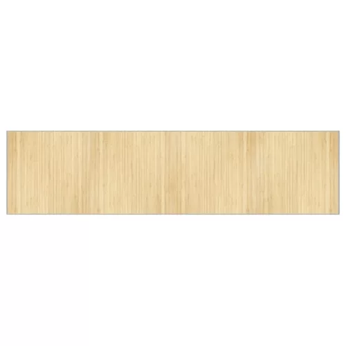  négyszögletű világos természetes bambusz szőnyeg 100 x 400 cm