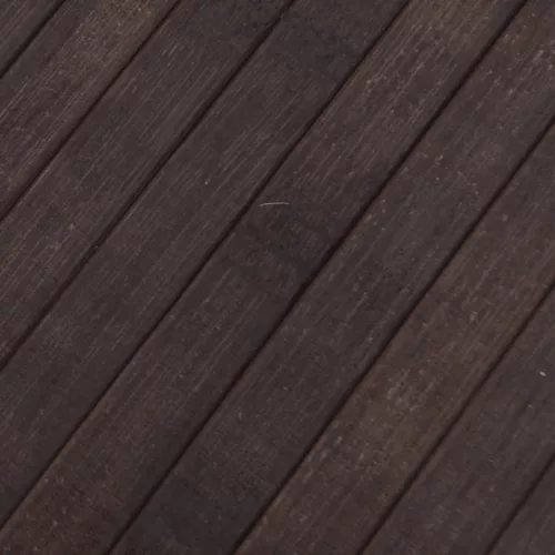  négyszögletű sötétbarna bambusz szőnyeg 100 x 500 cm