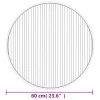  kerek fekete bambusz szőnyeg 60 cm