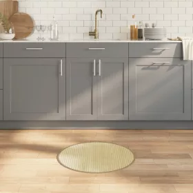  kerek világos természetes bambusz szőnyeg 60 cm