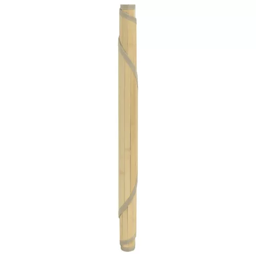  kerek világos természetes bambusz szőnyeg 60 cm