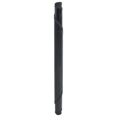  kerek fekete bambusz szőnyeg 80 cm