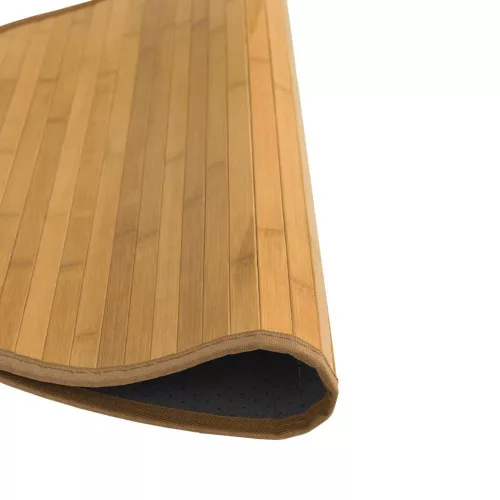  kerek természetes bambusz szőnyeg 80 cm