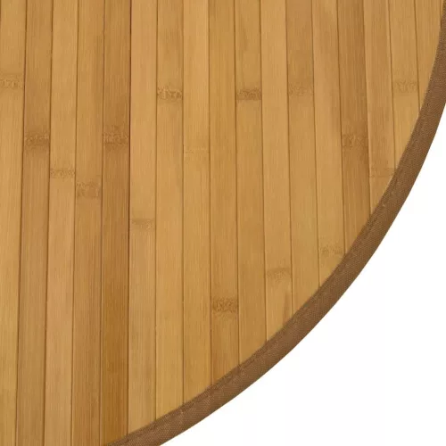  kerek természetes bambusz szőnyeg 80 cm