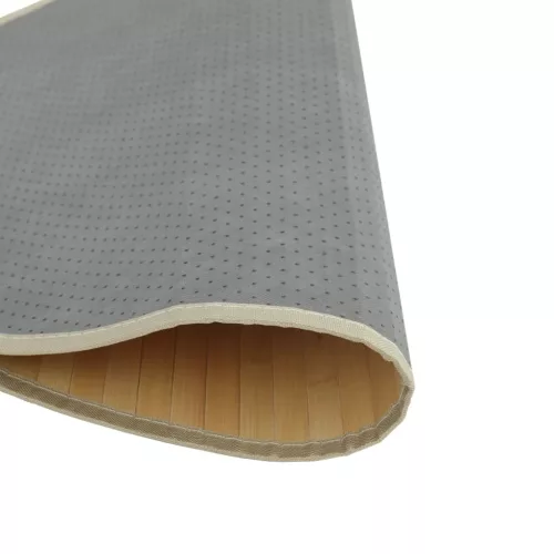  kerek világos természetes bambusz szőnyeg 80 cm