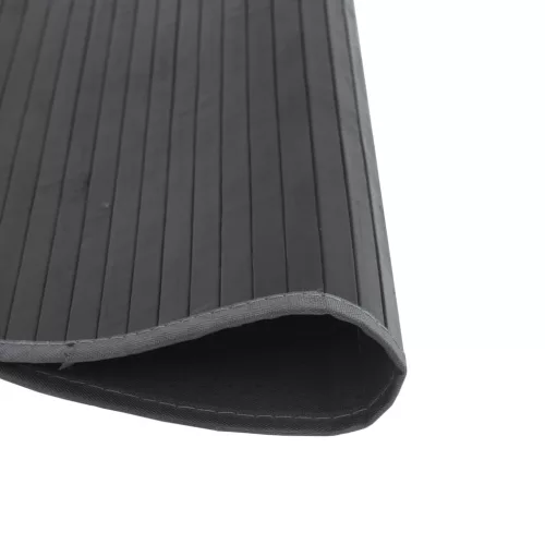  kerek szürke bambusz szőnyeg 80 cm