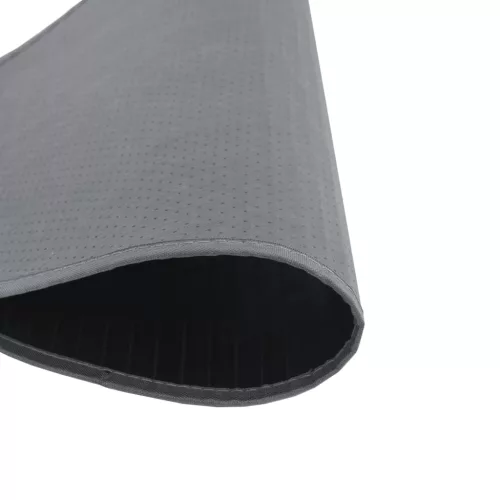  kerek szürke bambusz szőnyeg 80 cm