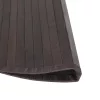  kerek sötétbarna bambusz szőnyeg 80 cm