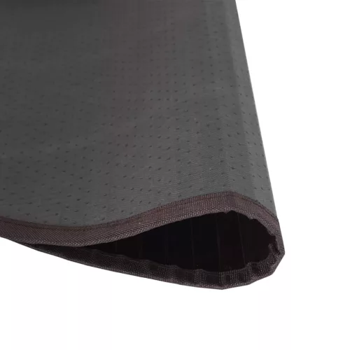  kerek sötétbarna bambusz szőnyeg 80 cm