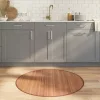  kerek természetes bambusz szőnyeg 100 cm