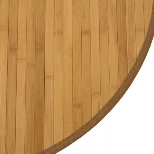  kerek természetes bambusz szőnyeg 100 cm