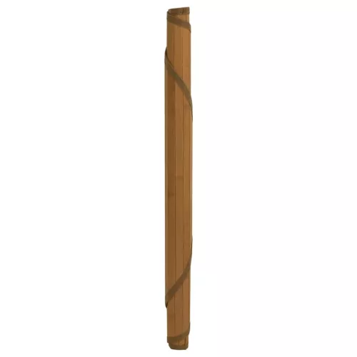  kerek barna bambusz szőnyeg 100 cm