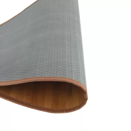  kerek barna bambusz szőnyeg 100 cm