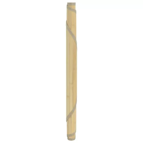  kerek világos természetes bambusz szőnyeg 100 cm