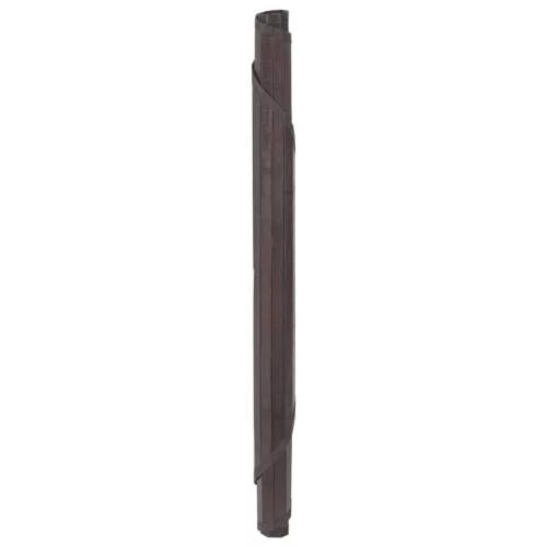  kerek sötétbarna bambusz szőnyeg 100 cm