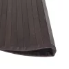  kerek sötétbarna bambusz szőnyeg 100 cm