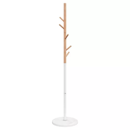  fehér porszórt vas ruhafogas 172 cm